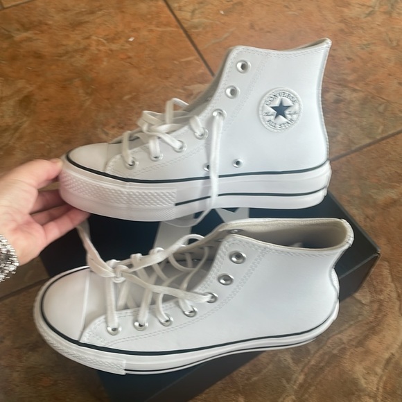 Converse All Star Platform High Leather Womens - Picture 9 of 10